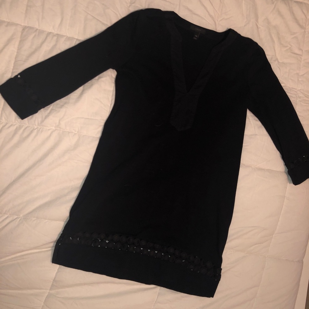 Black Quarter Sleeve Jcrew Dress